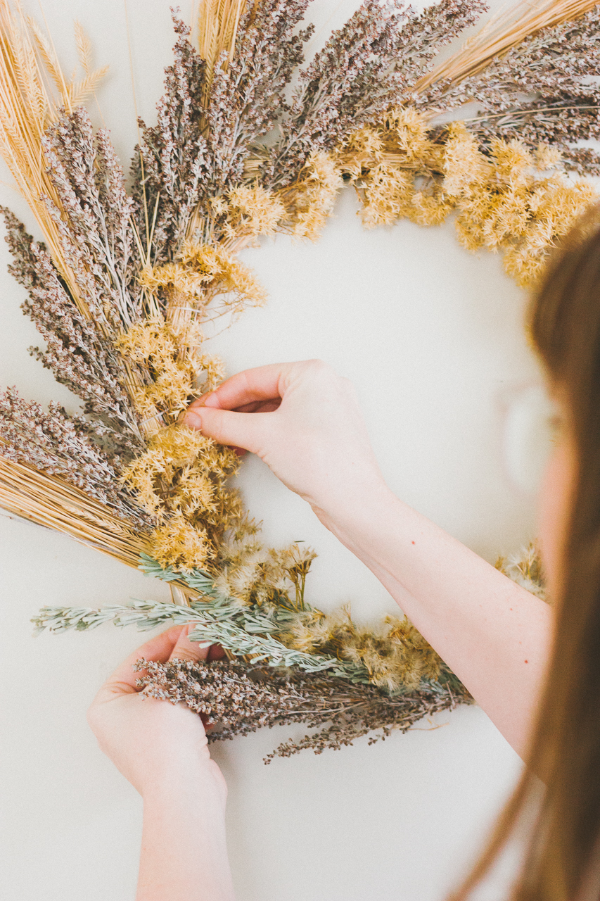 Foraged Wreath DIY by Conscious by Chloé
