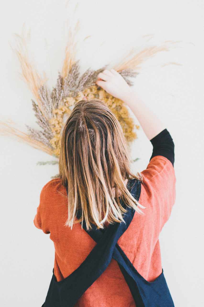 Foraged Wreath DIY by Conscious by Chloé