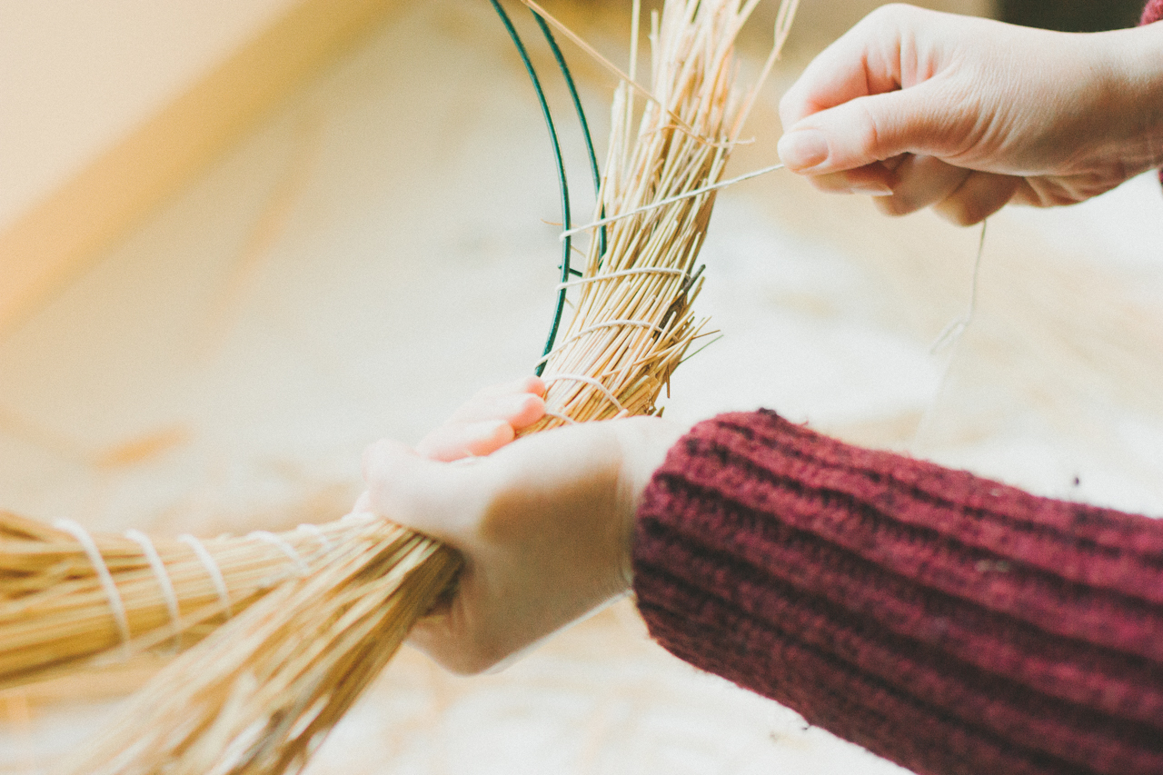 Foraged Wreath DIY by Conscious by Chloé