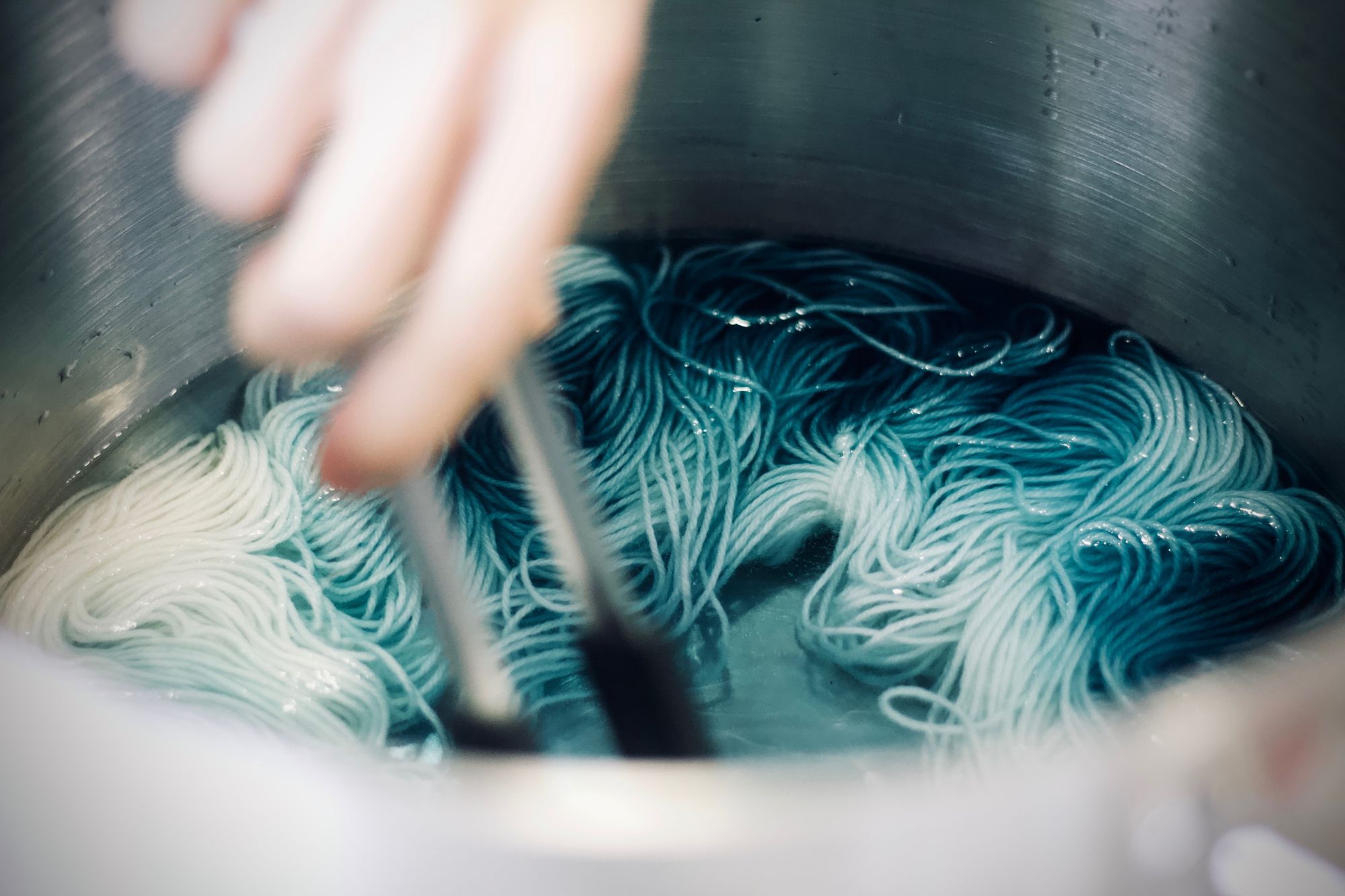 Indigo Dyeing for Conscious by Chloé
