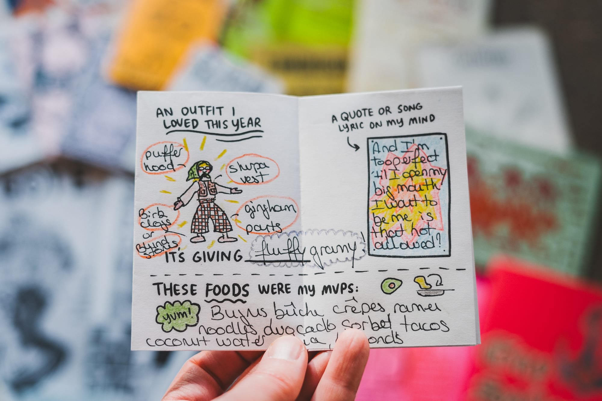 A picture of my version of the "My ---- Year, to end 2024 I say" by Shay Mirk